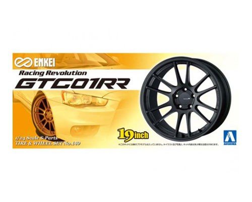 Aoshima 00904 Felgi + Opony 1/24 Enkei Gtc01Rr 1/24
