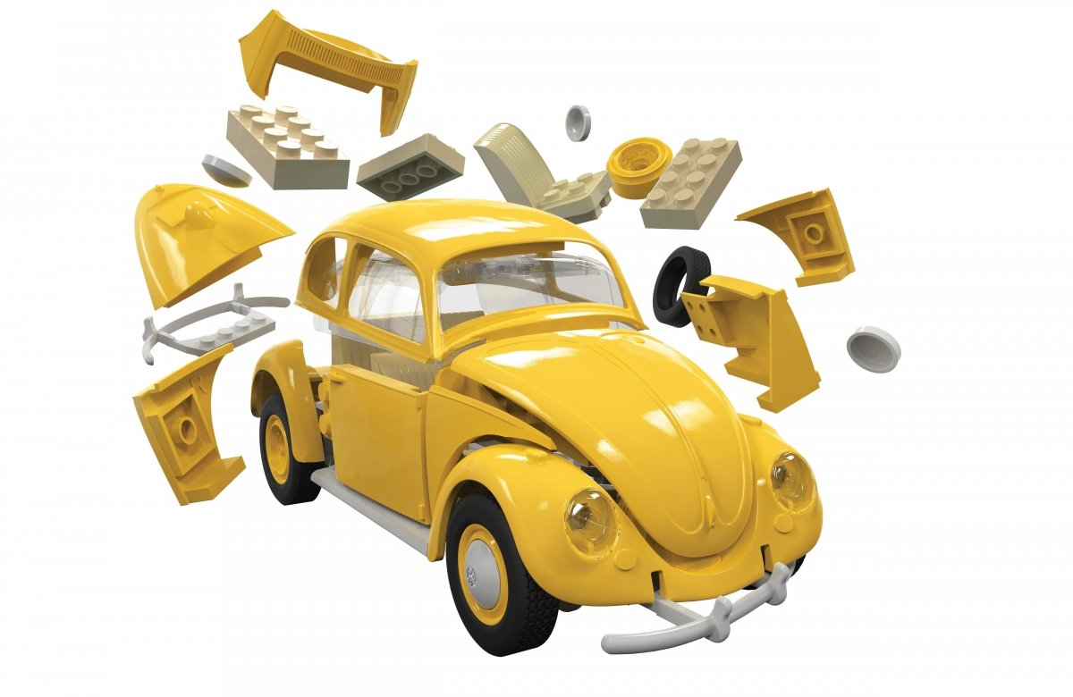 Airfix 6023 QUICK BUILD VW Beetle yellow – image 4
