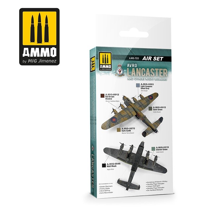 AMMO of Mig Jimenez 7252 AVRO Lancaster and Others Night Bombers Air Set 6x17ml – Bild 2