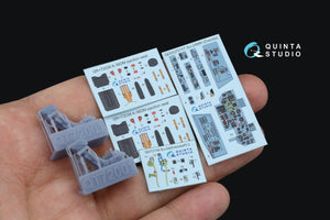 Quinta Studio QD+72117 Su-24MR 3D-Printed coloured Interior on decal paper (Zvezda) (with 3D-printed resin part) 1/72 – zdjęcie 3