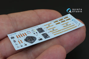 Quinta Studio QD48078 Fi-156 3D-Printed &amp;amp; coloured Interior on decal paper (for Tamiya kit) 1/48 – zdjęcie 3