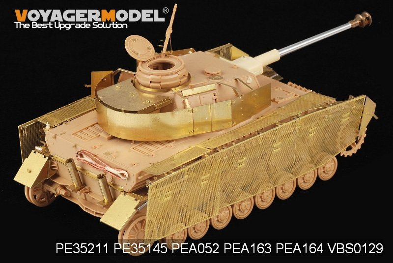 Voyager Model PEA164 WWII German Panzer.IV Ausf.J &amp;quot;Thoma shields&amp;quot; wire mesh schürzen (For All) 1/35 – Bild 5