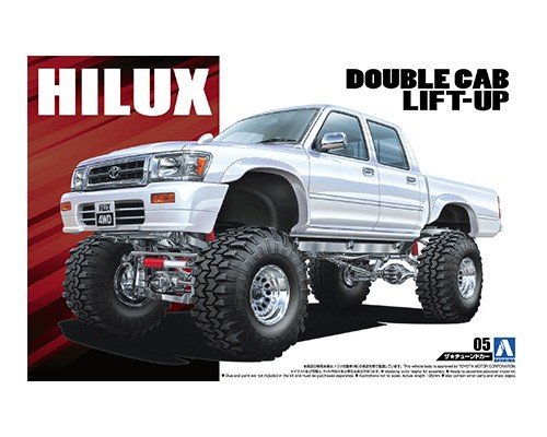Aoshima 05097 HILUX PICKUP DOUBLE CABINE RELEVÉE '94 (TOYOTA) 1/24