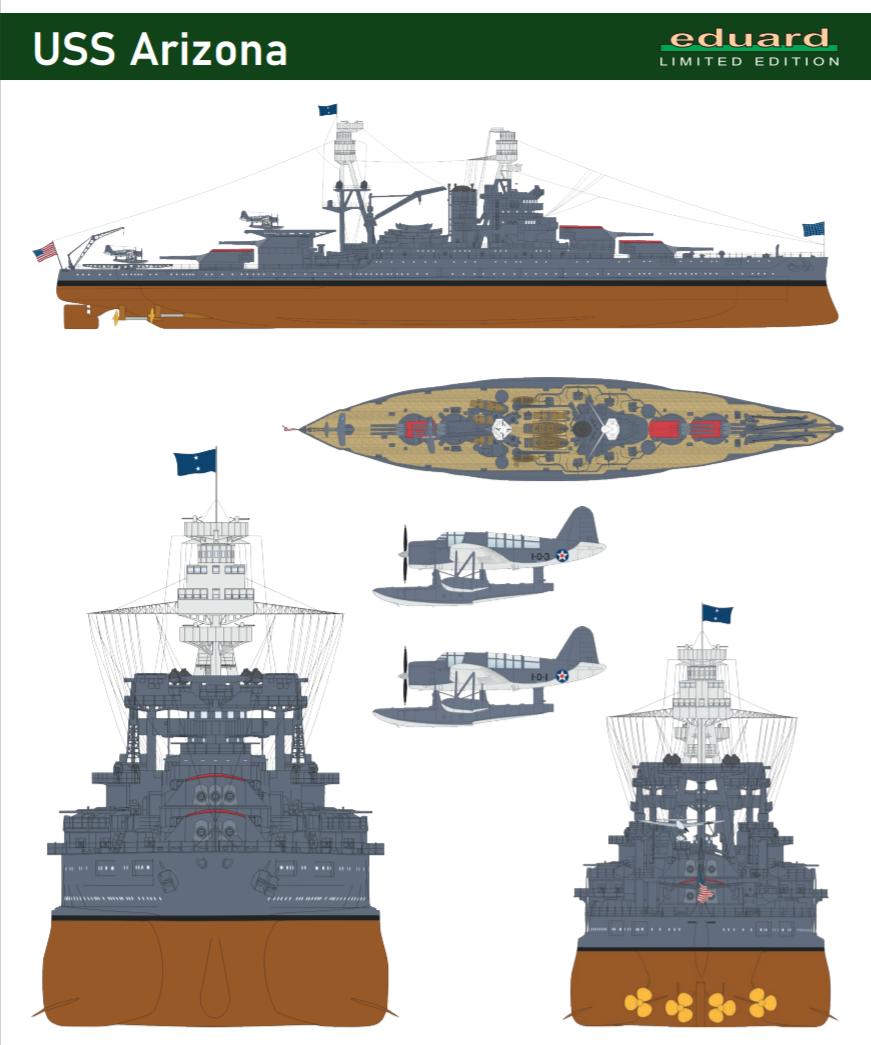 Eduard LN01 USS Arizona 1/350 – image 2