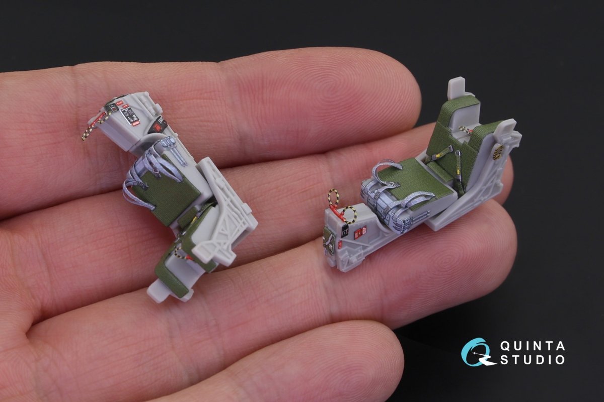 Intérieur imprimé en 3D et coloré sur papier décalcomanie Quinta Studio QD48178 F-14A (pour maquette Hasegawa) 1/48 – image 5