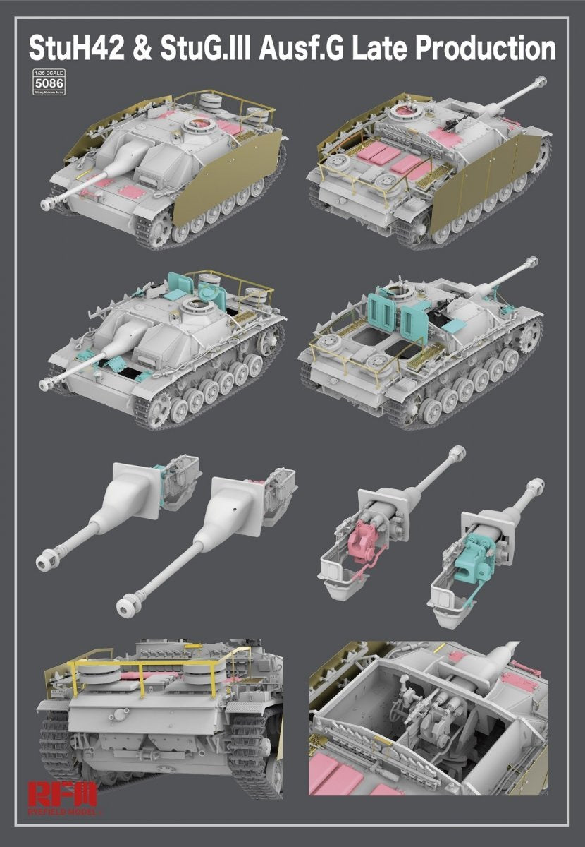 Rye Field Model 5086 StuH42 &amp;amp; StuG.III Ausf.G Late Production 1/35 – Bild 2