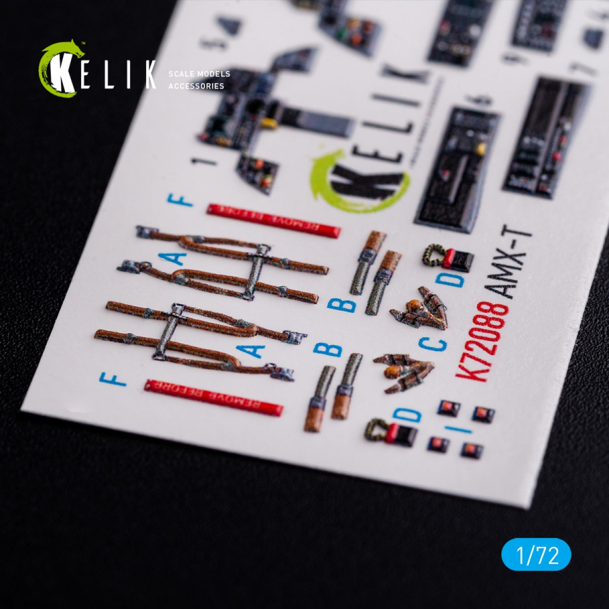 KELIK K72088 AMX-T interior 3D decals for Italeri kit 1/72 – Bild 2