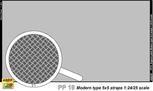 Aber PP19 Plytka ryflowana (140x77mm) Wzor wspolczesny 5x5 linii 1/24/25 – zdjęcie 2