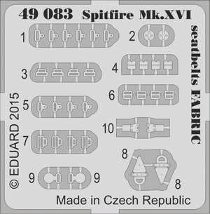 Eduard 49083 Spitfire Mk. XVI seatbelts FABRIC 1/48 EDUARD – Bild 2