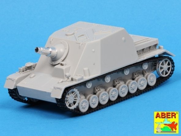 Aber 72L-43 Lufa 15cm StuH 43 do działa pancernrgo Stu.Pz. IV BRUMBAR – wczesna wersja / German 15cm StuH 43 Barrel for Stu.Pz. IV BRUMBAR – Early version 1/72 – zdjęcie 6