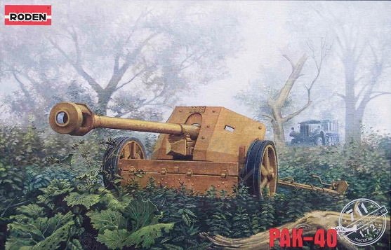 Roden 711 German WWII Gun PAK-40 1/72