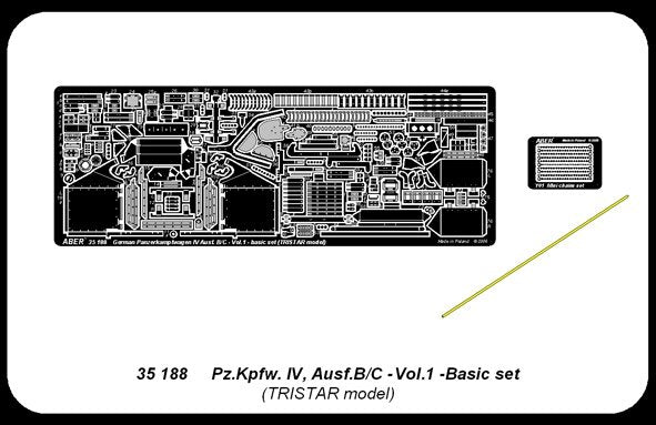 Aber 35188 Char moyen allemand Pz.Kpfw. IV, Ausf.B/C - vol.1 - coffret de base (1/35)  – image 5