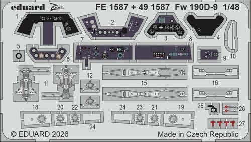 Eduard FE1587 Focke Wulf Fw-190 D-9 - Zoom Set MiniArt Kits 1/48