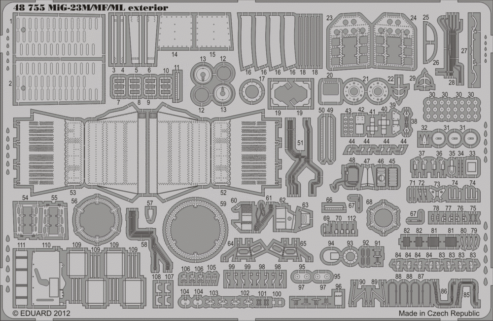 Eduard 48755 MiG-23M/ ML/ MF exterior 1/48 Trumpeter