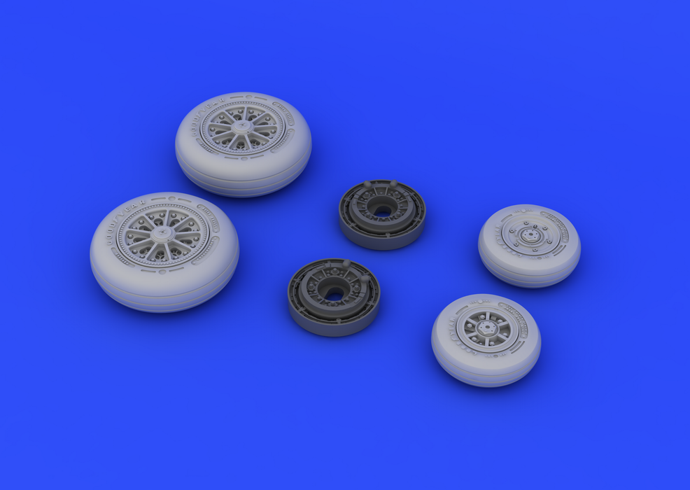 Eduard 648181 F-104 undercarriage wheels late 1/48 (Hasegawa) – Bild 4