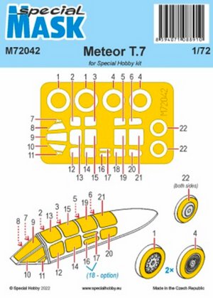Special Hobby M72042 Meteor T Mk.7 mask SPH 1/72