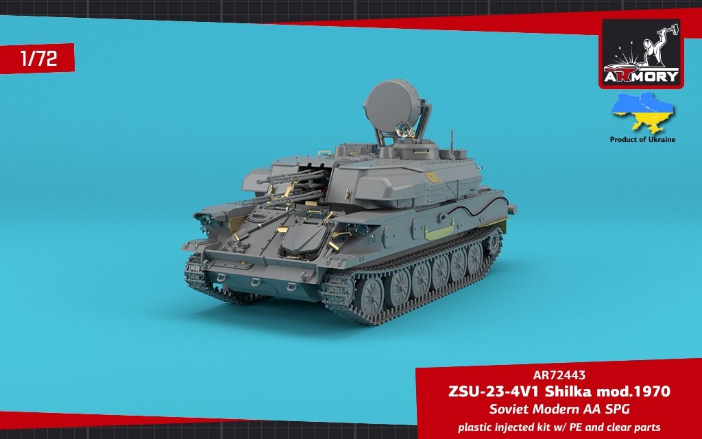 Armory Models 72443 ZSU-23-4V1 Shilka mod.1970 Soviet Modern AA SPG 1/72 – Bild 13