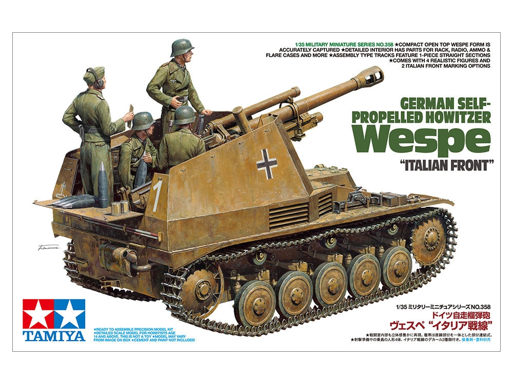 Tamiya 35358 German Self-Propelled Howitzer Wespe Italian Front 1/35 – Bild 2