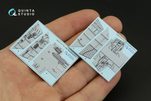 Quinta Studio QD32147 F/A-18B 3D-Printed &amp;amp; coloured Interior on decal paper (Academy) 1/32 – immagine 5