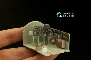 Quinta Studio QD32148 P-47D Thunderbolt Bubbletop Early 3D-Printed &amp;amp; coloured Interior on decal paper (Trumpeter) 1/32 – imagen 7