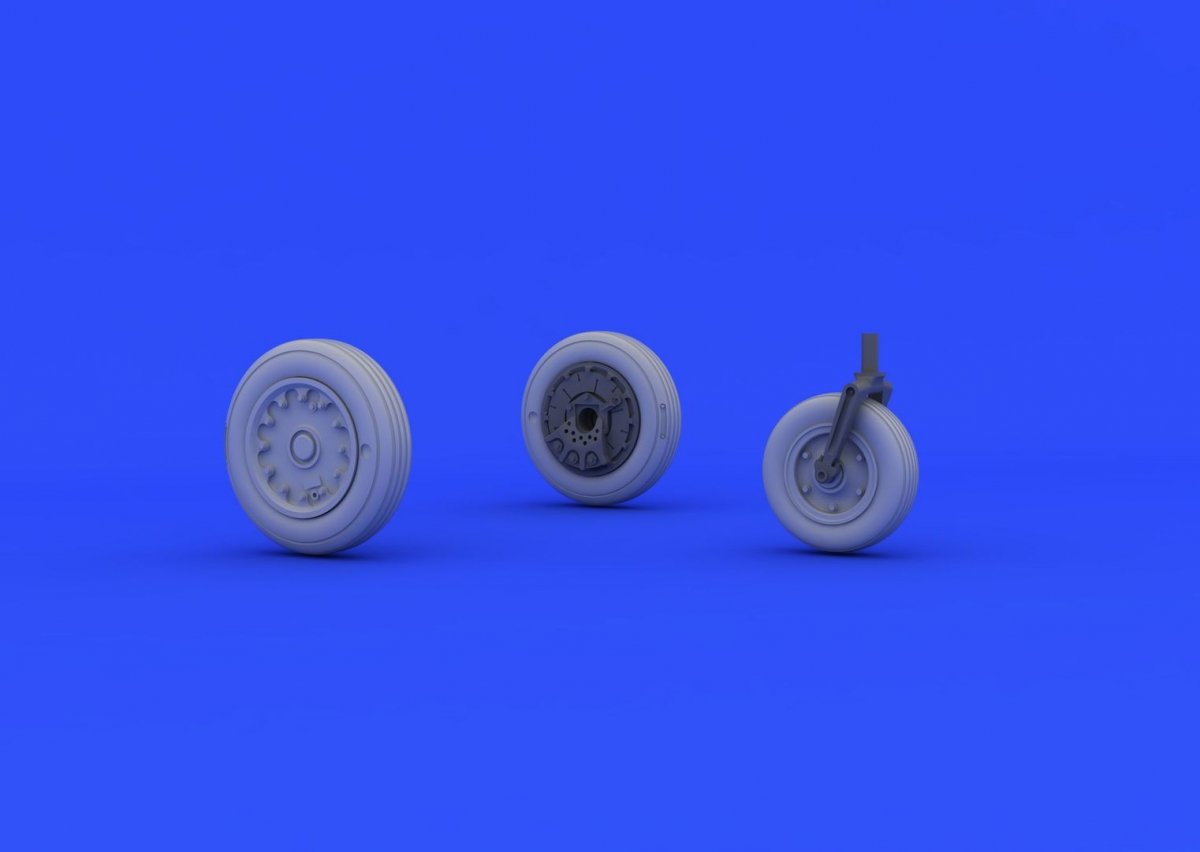 Eduard 648214 A-4E/ F wheels 1/48 (EDUARD, HASEGAWA) – immagine 2