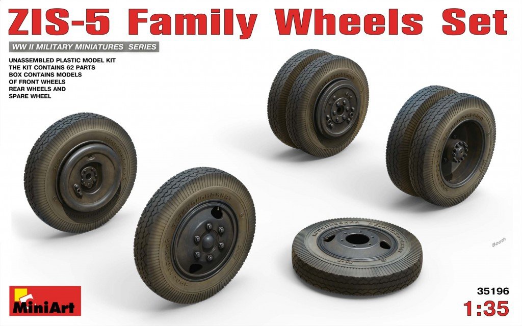 MiniArt 35196 JEU DE ROUES FAMILIALE ZIS-5 1/35