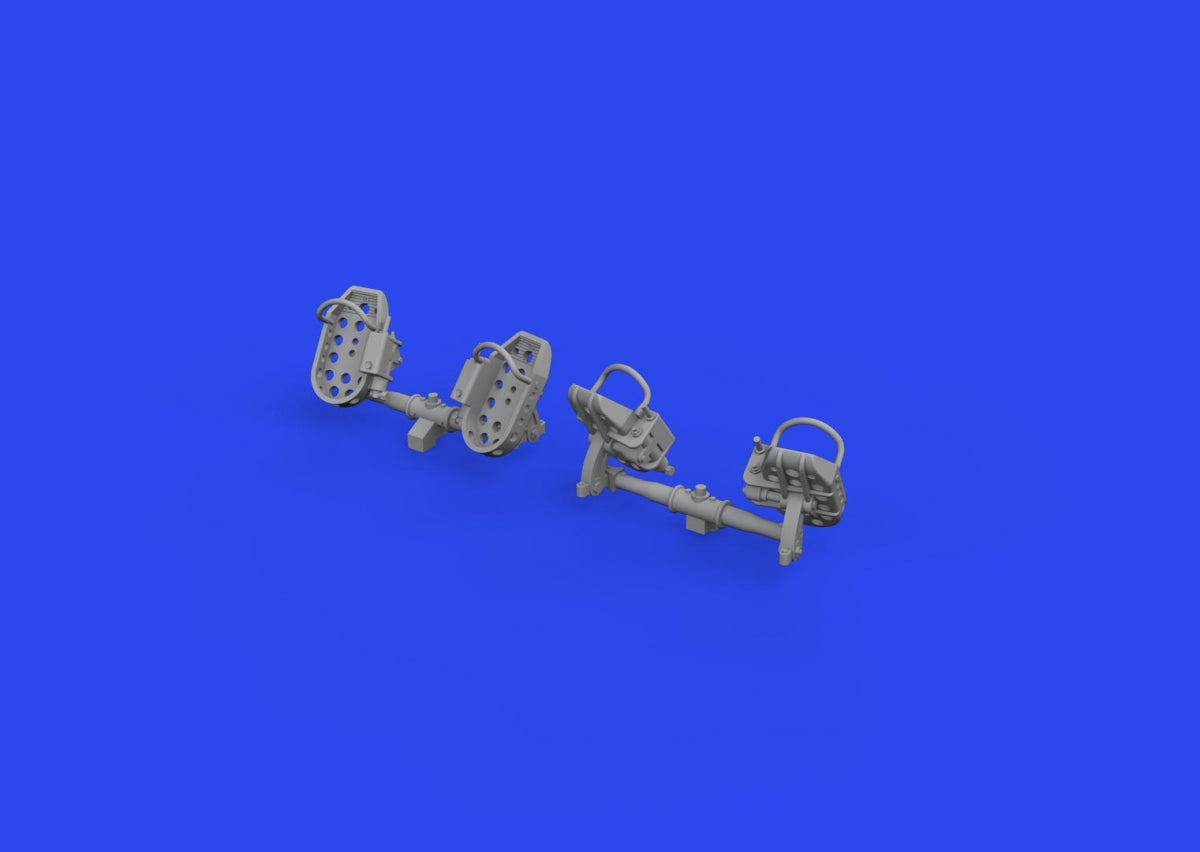 Eduard 632193 Bf 109E rudder pedals late PRINT 1/32 – zdjęcie 3