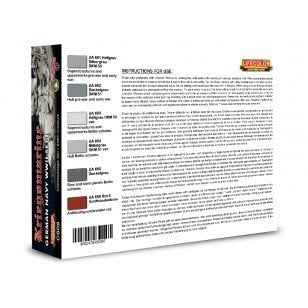 Coffret de peinture acrylique Lifecolor CS09, teinte Marine allemande, lot de 1 (6 x 22 ml). – image 2