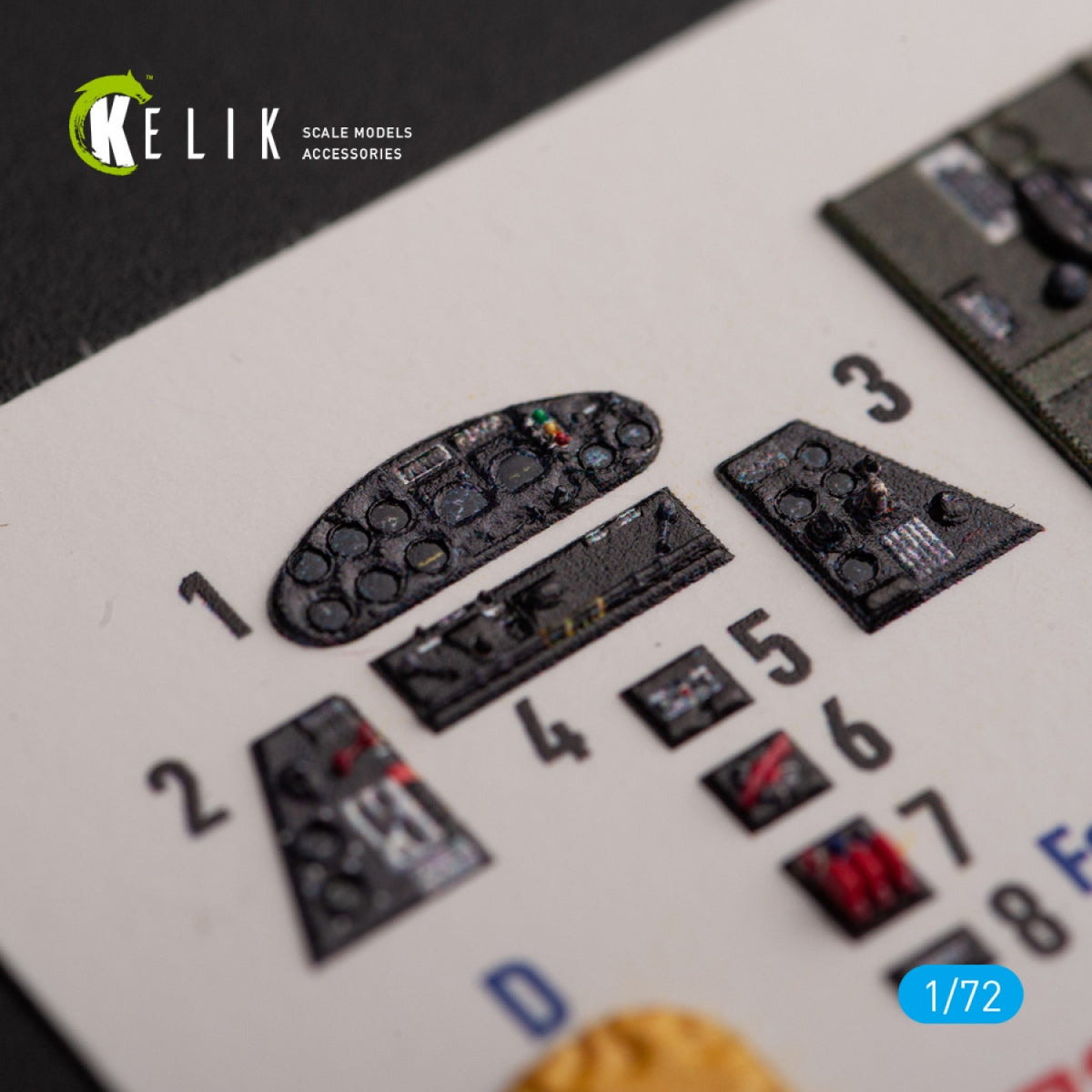 KELIK K72156 TBM-3E - interior 3D decals for Hobby 2000/Hasegawa kit 1/72 – immagine 4
