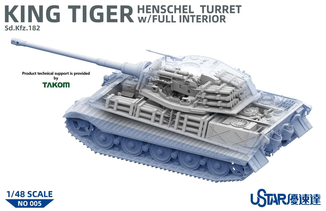 Suyata NO-005 King Tiger Henschel Turret With Full Interior 1/48 – immagine 3