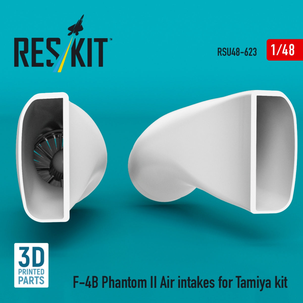 RESKIT RSU48-0623 F-4B Phantom II Air intakes for Tamiya kit (3D Printed) 1/48