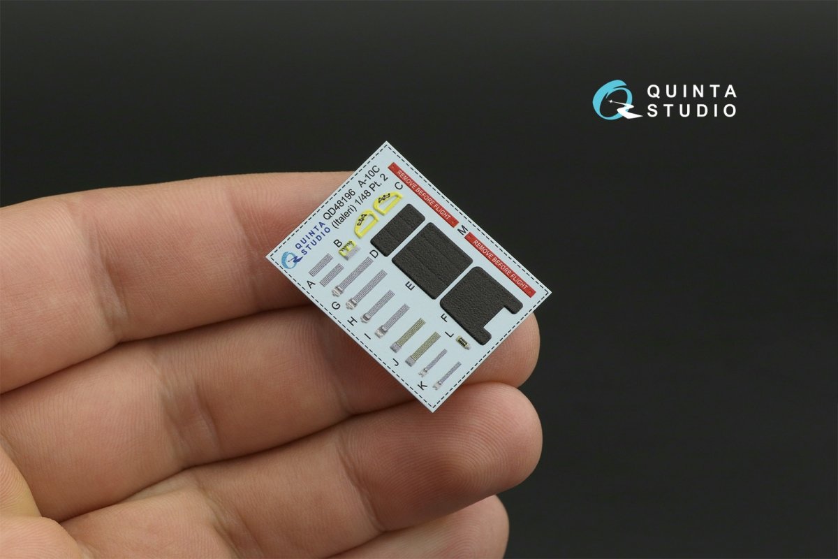 Quinta Studio QD48196 A-10C 3D-Printed &amp;amp; coloured Interior on decal paper (for Italeri ) 1/48 – Bild 12
