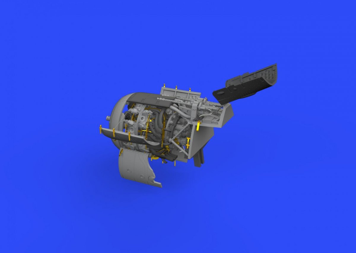 Eduard 648355 Fw 190A-4 engine &amp;amp; fuselage guns EDUARD 1/48 – immagine 3
