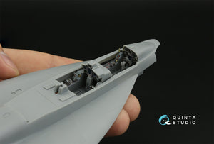 Intérieur imprimé en 3D et coloré sur papier décalcomanie pour F/A-18F tardif / EA-18G (Hobby Boss) (petite version) Quinta Studio QDS-48373 (échelle 1/48). – image 10