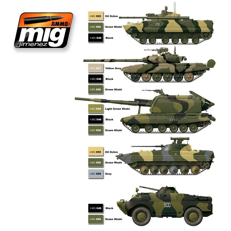 AMMO Mig 7109 MODERN RUSSIAN CAMO COLORS 6x17ml – Bild 2