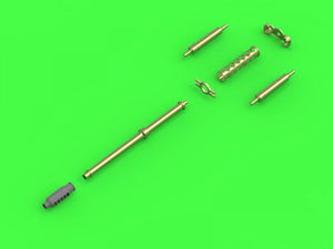 Master AM-32-092 AH-64 Apache - M230 Chain Gun barrel (30mm), Pitot Tubes and tail antenna (resin, PE and turned parts) 1/32 – Bild 3