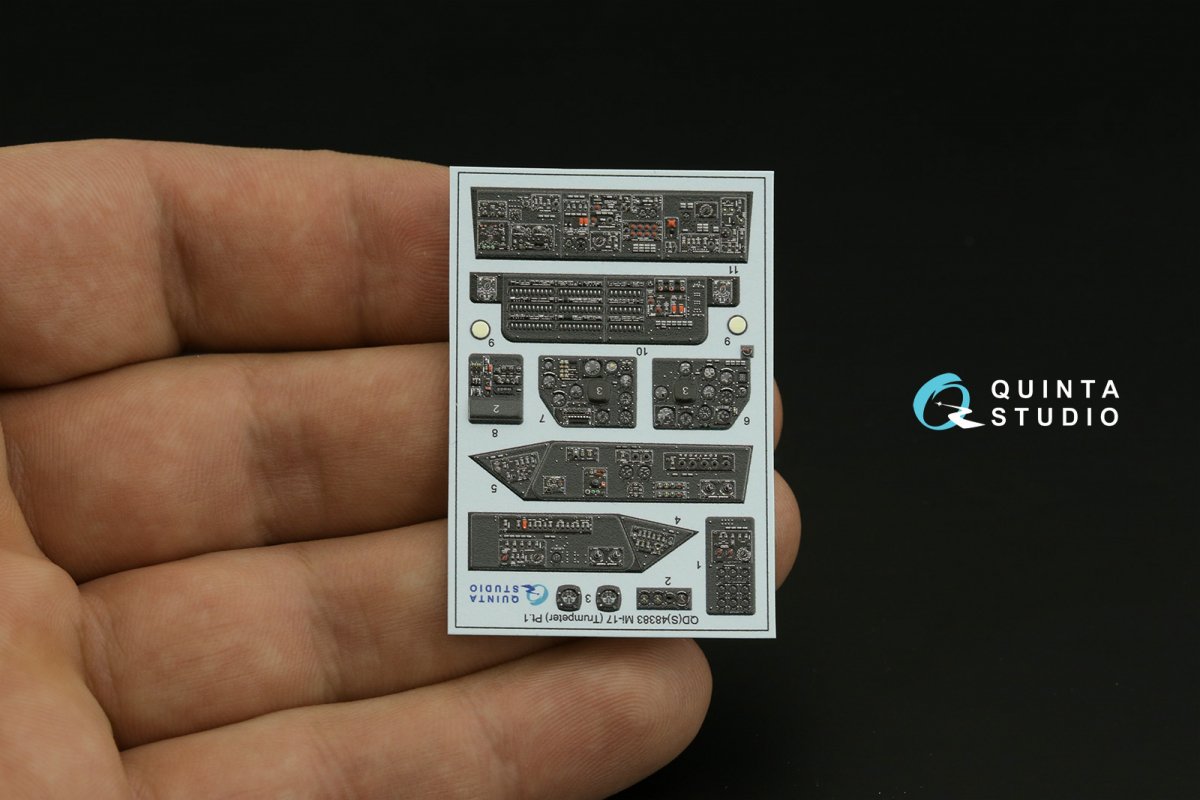 Quinta Studio QD48383 Mi-17 3D-Printed &amp;amp; coloured Interior on decal paper (Trumpeter) 1/48 – Bild 7