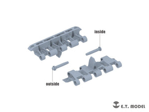 E.T. Model P35-068 British A34 Comet Cruiser Tank Workable Track For TAMIYA Kit ( 3D Printed ) 1/35 – immagine 2