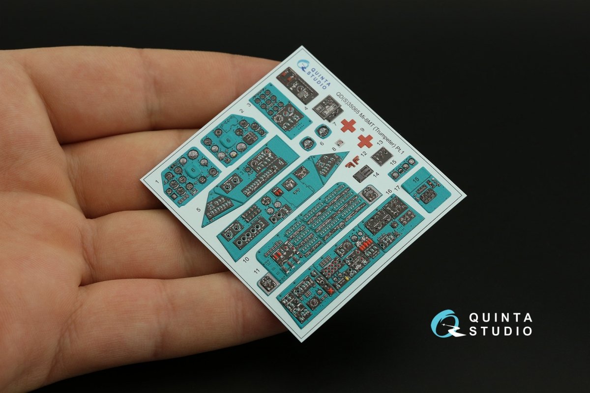 Quinta Studio QDS-35065 Mi-8MT 3D-Printed &amp;amp; coloured Interior on decal paper (Trumpeter) (Small version) 1/35 – immagine 6