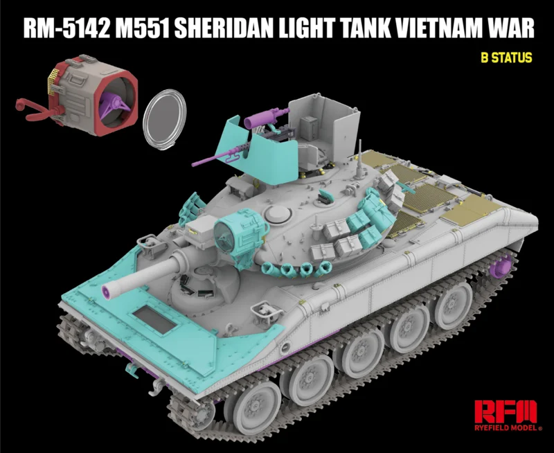 Rye Field Model 5142 M551 Light Tank Sheridan Vietnam War 1/35 – image 6