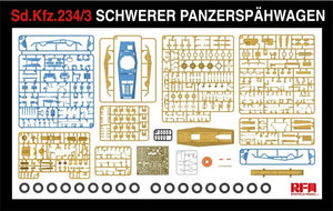 Rye Field Model 5134 Sd.Kfz. 234/3 Schwerer Panzerspahwagen 7.5cm Stummel 1/35 – zdjęcie 5