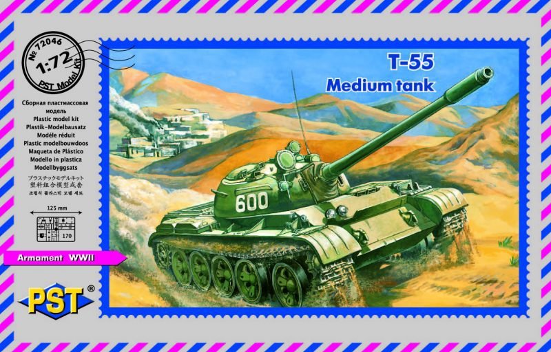 PST 72046 Т-55 Medium Tank 1/72