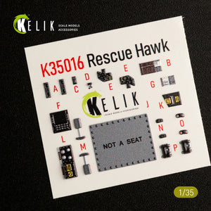 KELIK K35016 HH-60H RESCUE HAWK INTERIOR 3D DECALS FOR KITTY HAWK KIT 1/35 – Bild 4