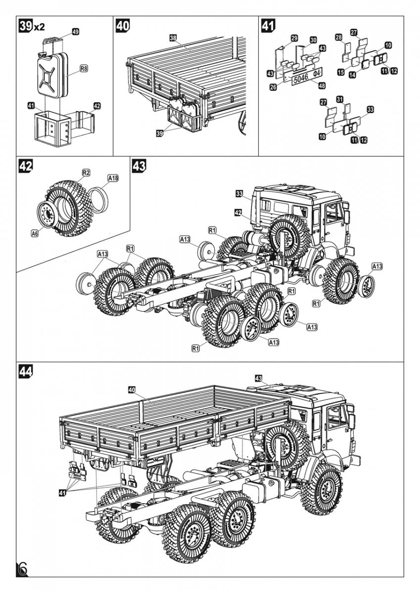 Armory Models 72448-R Camion cargo militaire russe moderne 6×6 mod.43114 1/72 – image 12