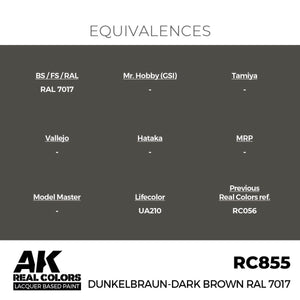 AK Interactive RC855 Dunkelbraun-Dark Brown RAL 7017 17 ml – Bild 3