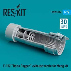RESKIT RSU72-0204 F-102 &amp;quot;DELTA DAGGER&amp;quot; EXHAUST NOZZLE FOR MENG KIT (3D PRINTED) 1/72 – zdjęcie 2