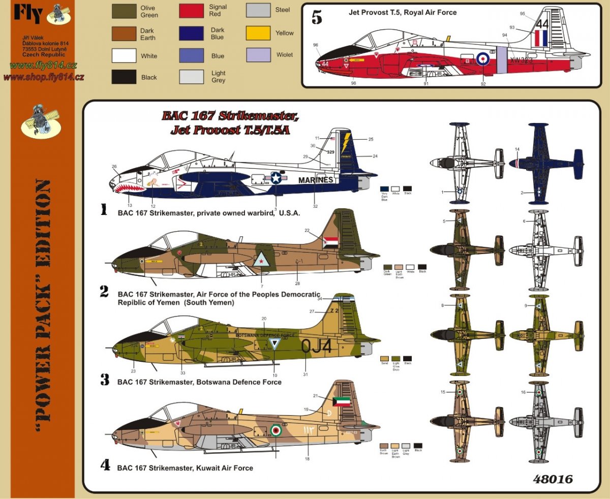 Fly 48016 BAC 167 Strikemaster Jet Provost T.5/T.5A 1/48 – image 4