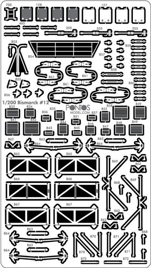 Pontos 23001F2 BISMARCK 1941 Detail Up Set Basic Ver.2 1/200 – image 12