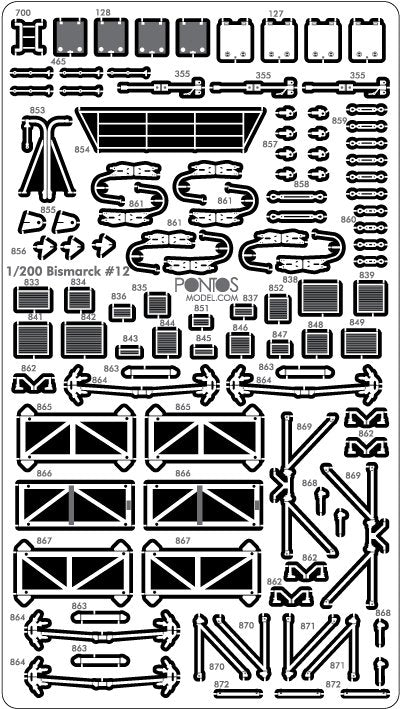Pontos 23001F2 BISMARCK 1941 Detail Up Set Basic Ver.2 1/200 – image 12