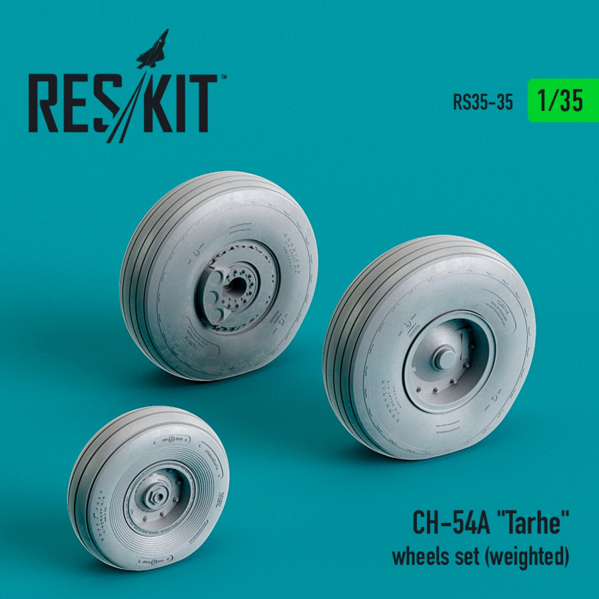 RESKIT RS35-0035 CH-54A « TARHE » JEU DE ROUES (LESTÉ) 1/35 